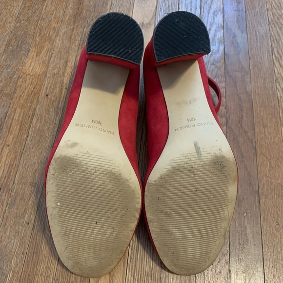 Marc Fisher Red Heels Size 10M - Picture 5 of 7